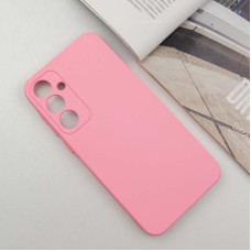 Чехол-силикон Getman Liquid Silk Full Camera Samsung S24 FE, розовый