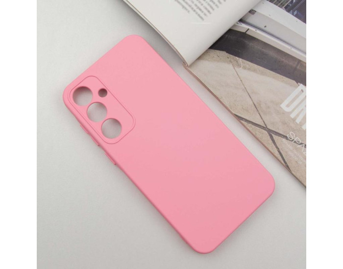 Чехол-силикон Getman Liquid Silk Full Camera Samsung S24 FE, розовый
