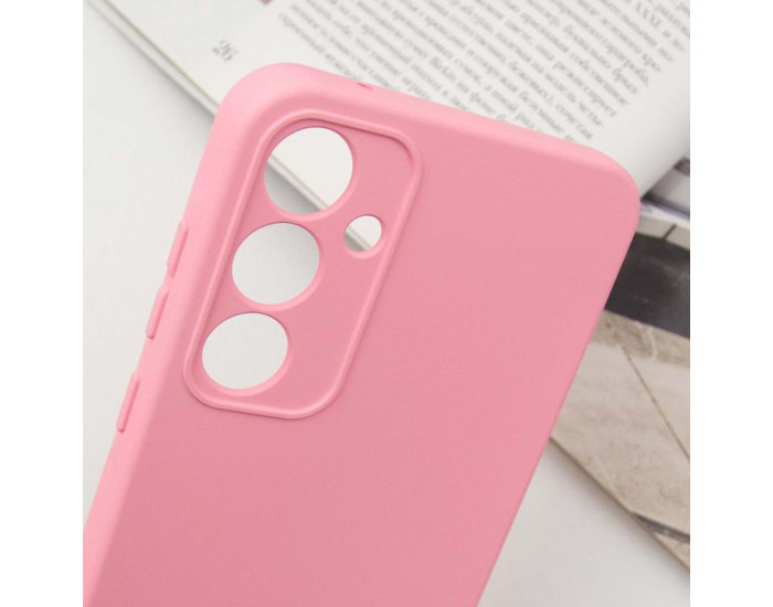 Чехол-силикон Getman Liquid Silk Full Camera Samsung S24 FE, розовый