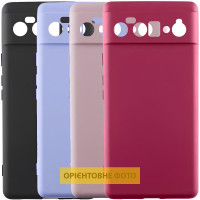 Чехол-силикон Getman Liquid Silk Full Camera Samsung S24 FE, Lilac