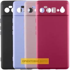 Чехол-силикон Getman Liquid Silk Full Camera Samsung S24 FE, Lilac