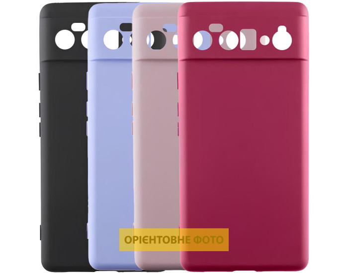 Чехол-силикон Getman Liquid Silk Full Camera Samsung S24 FE, Lilac