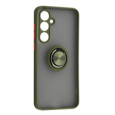 Чехол-силикон Gingle Ring Case Samsung S21 FE, Khaki