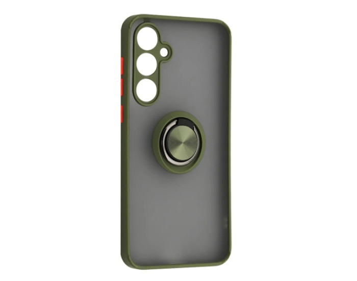 Чехол-силикон Gingle Ring Case Samsung S21 FE, Khaki