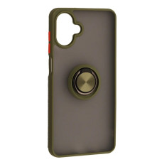 Чехол-силикон Gingle Ring Case Samsung A07, хаки