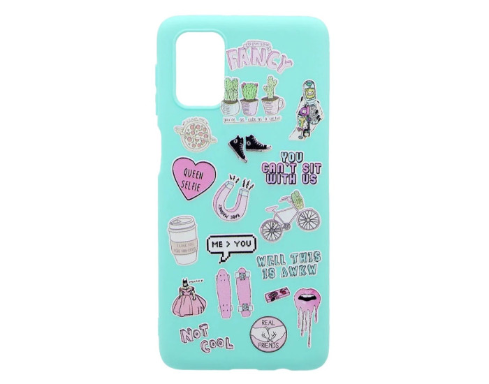 Чехол-силикон TPU Print Samsung M317 M31s, Mint