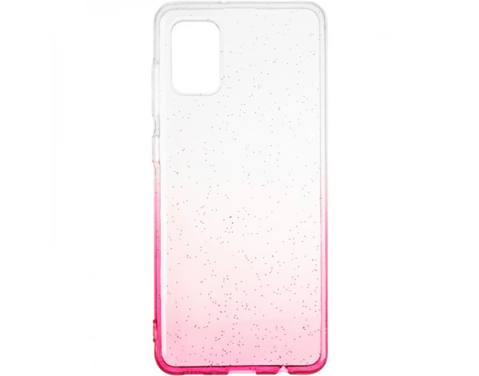 Чехол-силикон Remax Glossy Shine Case Samsung A315 A31, Pink/White