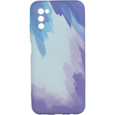 Чехол-силикон Watercolor Case Samsung A037 A03S, Blue