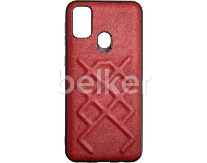 Чехол-силикон Jesco Leather Case Samsung M307 M30s /M215 M21, Red