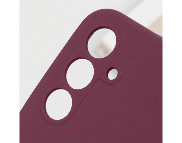 Чехол-силикон Lakshmi Full Camera Samsung A36 5G /A56 5G (Бордовый / Marsala)