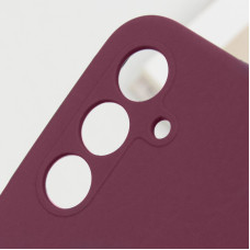 Чехол-силикон Lakshmi Full Camera Samsung A56 5G (Бордовый / Marsala)