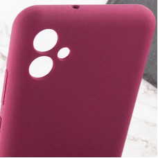 Чехол-силикон Lakshmi Full Camera Samsung A04e (Бордовый / Marsala)