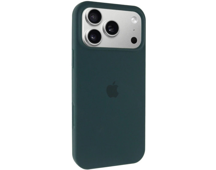 Чохол-силікон оригінал Full Soft Matte with MagSafe iPhone 17 Pro Max, Темно-Зелений