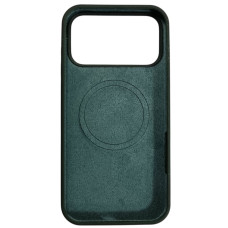 Чехол-силикон оригинал Full Soft Matte with MagSafe iPhone 17 Pro Max, темно-зеленый