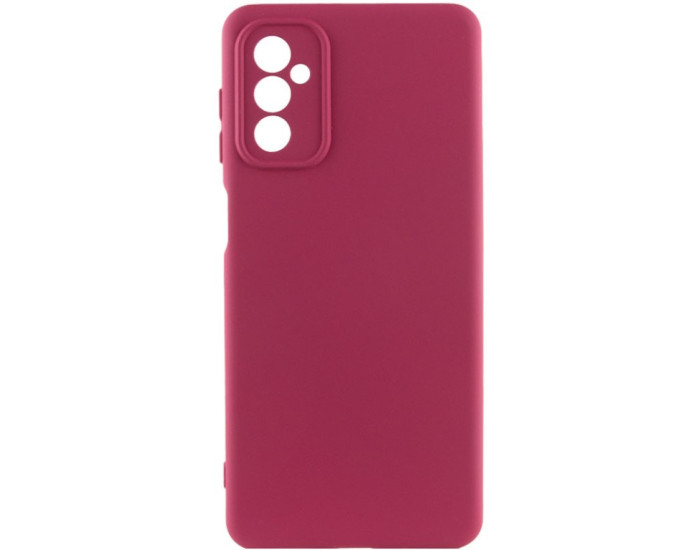 Чехол-силикон Lakshmi Full Camera Samsung M34 5G (Бордовый / Marsala)