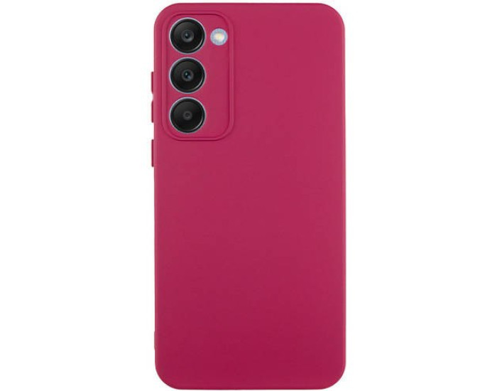 Чехол-силикон Lakshmi Full Camera Samsung S23 Plus (Бордовый / Marsala)