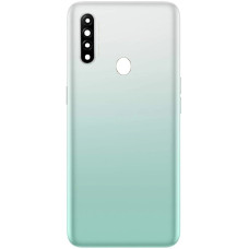 Задняя крышка для Oppo A31 2020, со стеклом камеры, оригинал, Fantasy White
