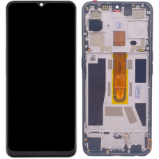 Дисплей з сенсорним екраном (модуль) Oppo Reno 3 /Reno 3 5G /A73 2020 4G /A91 /F15 /K7 5G, чорний з широкою рамкою, OLED