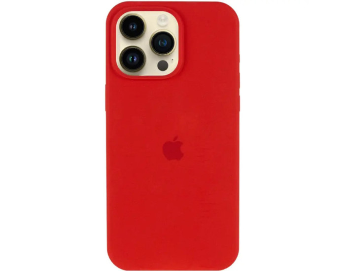 Чехол-силикон оригинал Full Soft Matte with MagSafe iPhone 15, красный