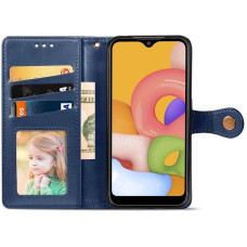 Чехол-книга Кожаный GETMAN Gallant Xiaomi Redmi Note 15 Pro 5G, синий