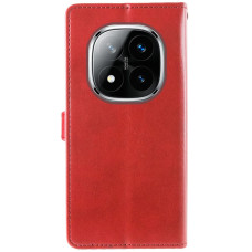 Чехол-книга Кожаный GETMAN Gallant Xiaomi Redmi Note 15 Pro 5G, красный