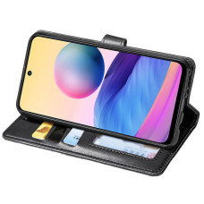 Чехол-книга Кожаный GETMAN Gallant Xiaomi Redmi Note 15 Pro 5G, черный