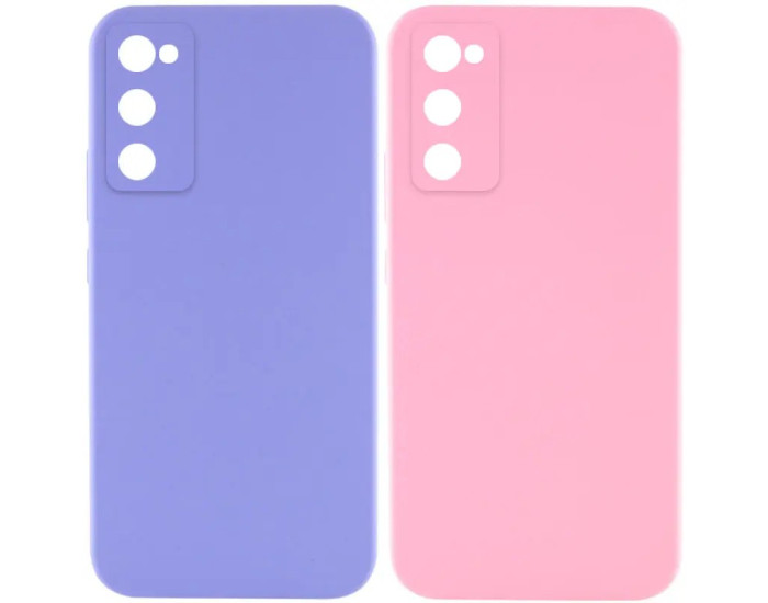 Чехол-силикон Lakshmi Full Camera Samsung S20 FE (Розовый / Light pink)