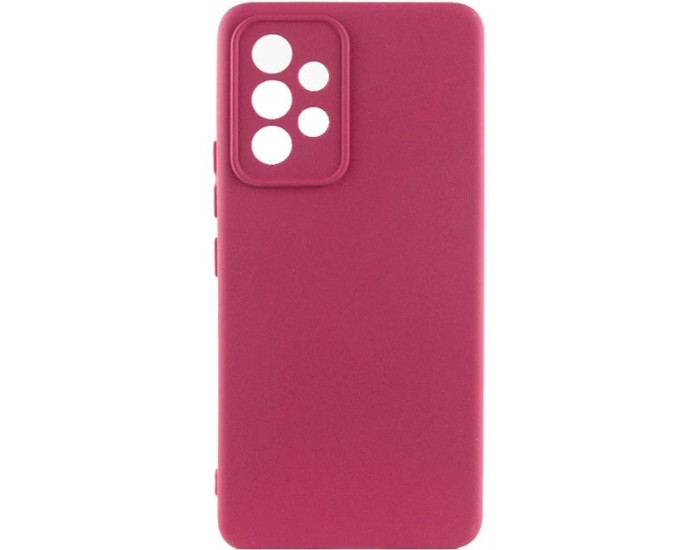 Чохол-силікон Lakshmi Full Camera Samsung A73 5G (Бордовий / Marsala)