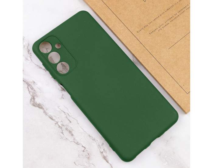 Чехол-силикон Lakshmi Full Camera Samsung A14 4G/5G /M14 5G, темно-зелений