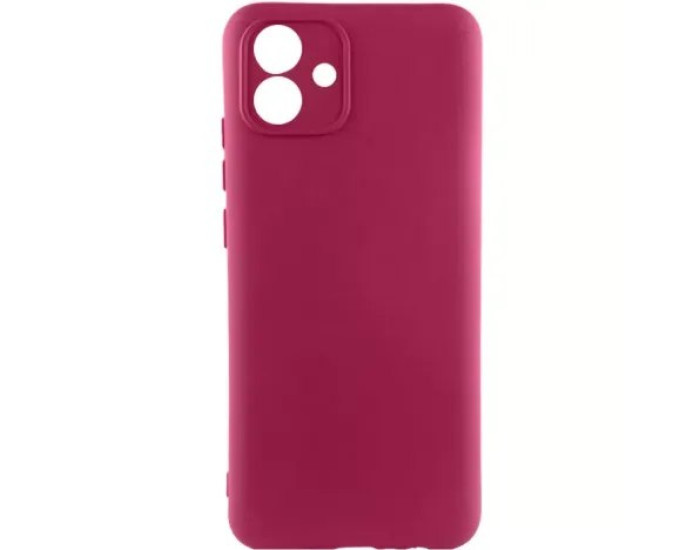 Чехол-силикон Lakshmi Full Camera Samsung A04е, бордовый
