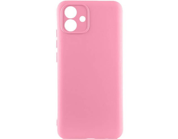 Чехол-силикон Lakshmi Full Camera Samsung A04е, светло-розовый