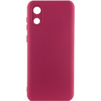 Чехол-силикон Lakshmi Full Camera Samsung A032 Galaxy A03 Core (Бордовый / Marsala)