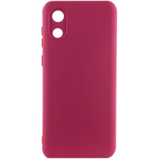 Чехол-силикон Lakshmi Full Camera Samsung A032 Galaxy A03 Core (Бордовый / Marsala)