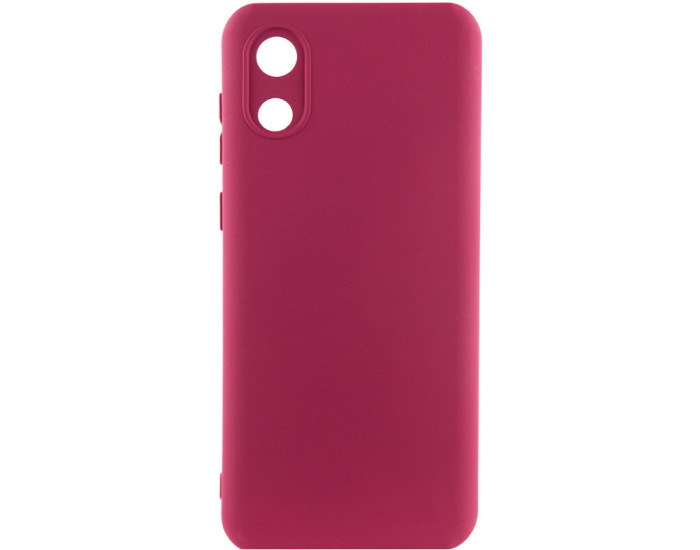 Чехол-силикон Lakshmi Full Camera Samsung A032 Galaxy A03 Core (Бордовый / Marsala)