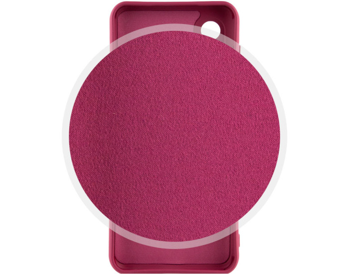 Чехол-силикон Lakshmi Full Camera Samsung A032 Galaxy A03 Core (Бордовый / Marsala)