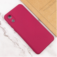 Чехол-силикон Lakshmi Full Camera Samsung A032 Galaxy A03 Core (Бордовый / Marsala)