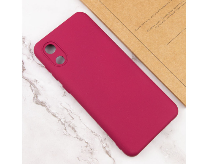 Чехол-силикон Lakshmi Full Camera Samsung A032 Galaxy A03 Core (Бордовый / Marsala)