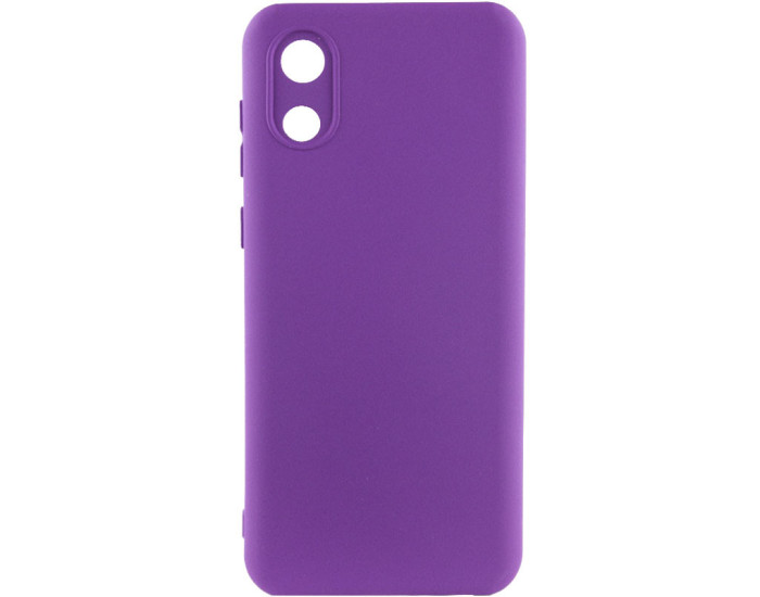 Чехол-силикон Lakshmi Full Camera Samsung A032 Galaxy A03 Core (Фиолетовый / Purple)