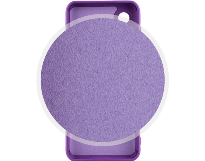 Чехол-силикон Lakshmi Full Camera Samsung A032 Galaxy A03 Core (Фиолетовый / Purple)