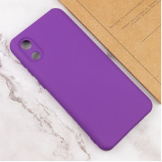 Чехол-силикон Lakshmi Full Camera Samsung A032 Galaxy A03 Core (Фиолетовый / Purple)