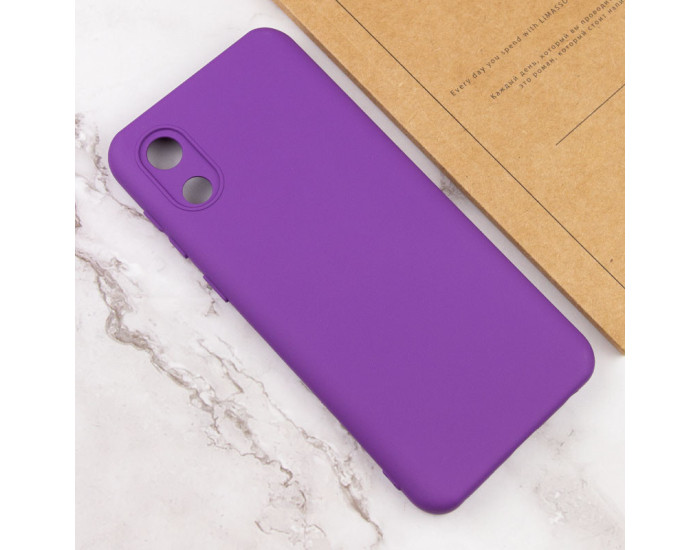 Чехол-силикон Lakshmi Full Camera Samsung A032 Galaxy A03 Core (Фиолетовый / Purple)