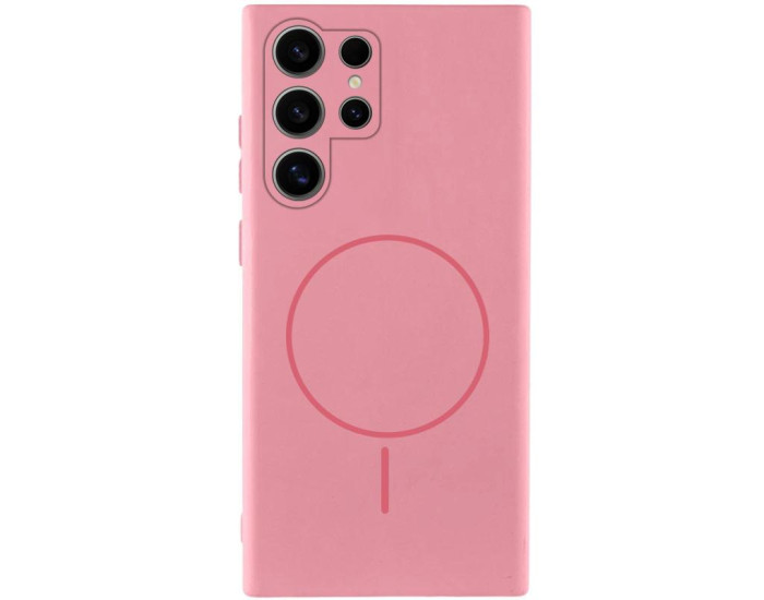 Чехол-силикон Lakshmi Full Camera with MagSafe Samsung S26 Ultra (Розовый / Light Pink)