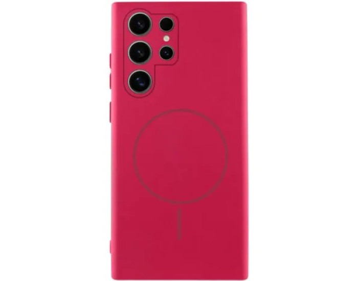 Чехол-силикон Lakshmi Full Camera with MagSafe Samsung S26 Ultra (Красный / Rose Red)