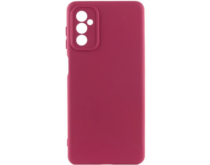 Чехол-силикон Lakshmi Full Camera Samsung M54 5G (Бордовый / Marsala)