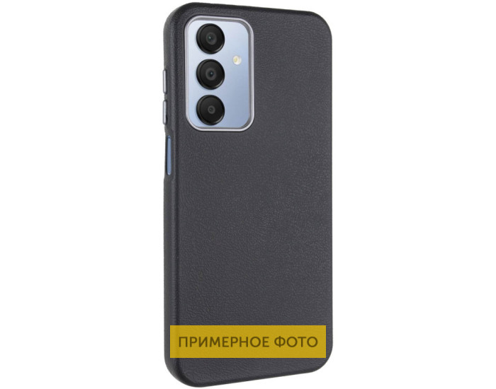 Чехол-силикон Leather Case Metal Buttons Samsung S24 Ultra, Black