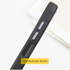 Чехол-силикон Leather Case Metal Buttons Samsung S24 Ultra, Black