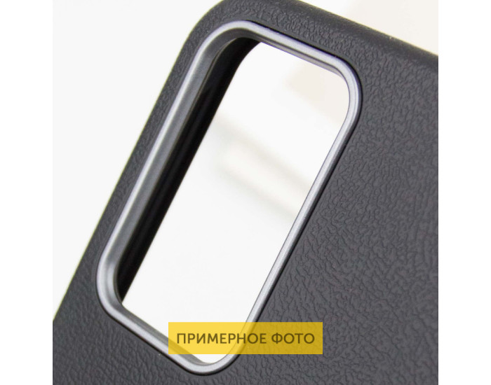 Чехол-силикон Leather Case Metal Buttons Samsung S24 Ultra, Black