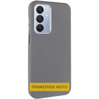 Чохол-силікон Leather Case Metal Buttons Samsung S24 Ultra, Titanium gray