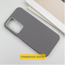 Чехол-силикон Leather Case Metal Buttons Samsung S24 Ultra, Titanium gray