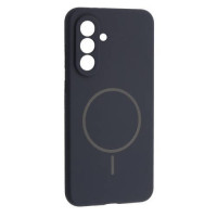 Чохол-силікон Luxury + MagSafe Samsung A17, Темно-синій
